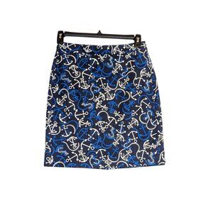 Banana Republic Womens Nautical Anchor Print Skirt - Size 4